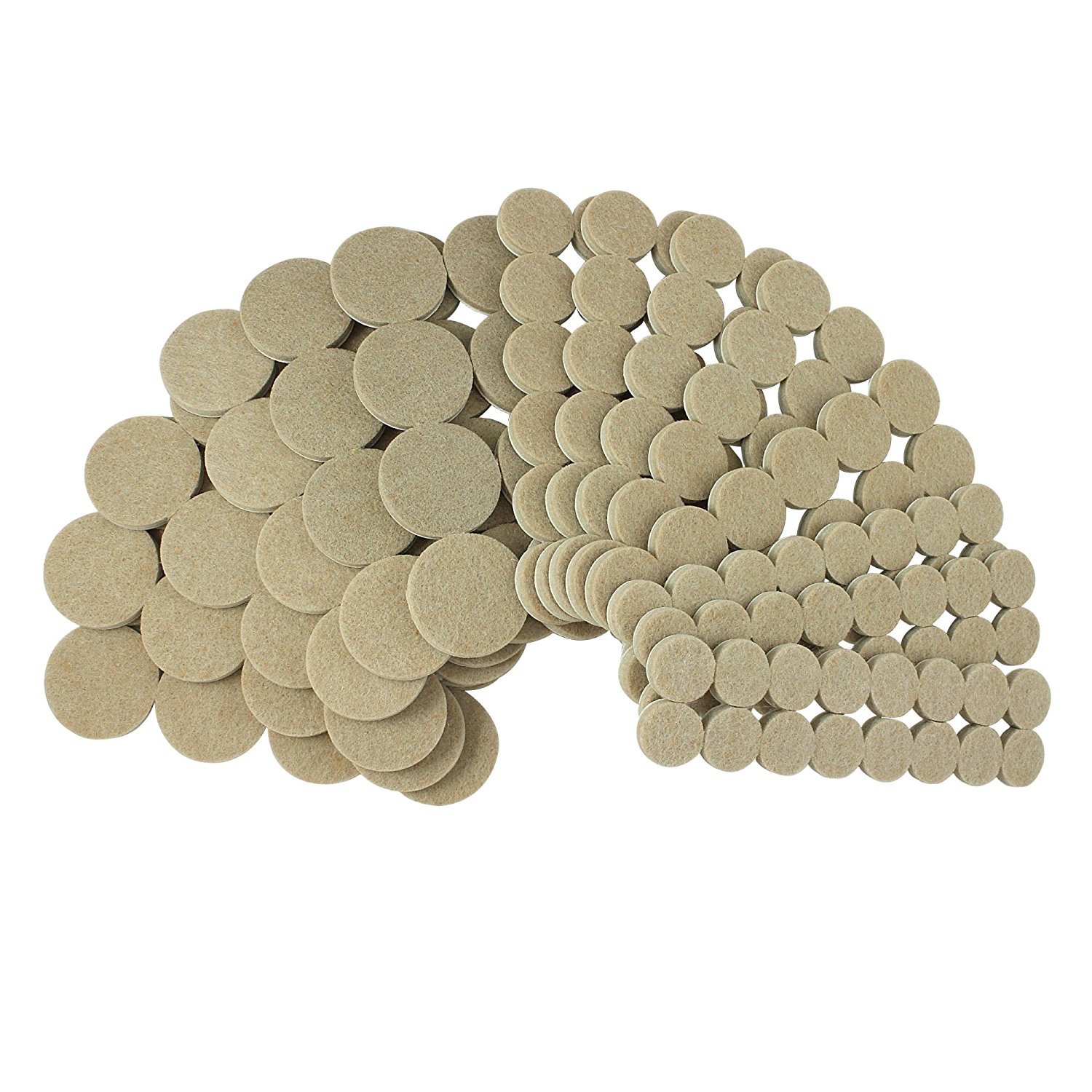 Heavy Duty Self Adhesive Furniture Felt Pads 3/4Inch, 1Inch & 11/2